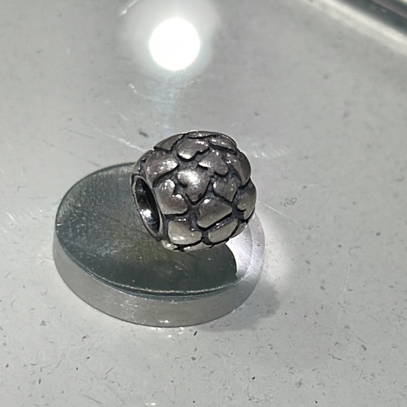 790174 Retired Pandora Lots of Love Heart Charm Bead S925 Sterling Silver - Picture 3 of 3